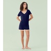 image:imageWiWi Viscose from Bamboo Pajamas Set for Women Super Soft Short Sleeve Cooling Summer Plus Size Pjs Sets Sleepwear S4XAnavy