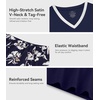 image:imageWiWi Viscose from Bamboo Pajamas Set for Women Super Soft Short Sleeve Cooling Summer Plus Size Pjs Sets Sleepwear S4XAnavy Floral
