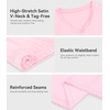 image:imageWiWi Viscose from Bamboo Pajamas Set for Women Super Soft Short Sleeve Cooling Summer Plus Size Pjs Sets Sleepwear S4XApink