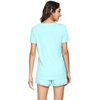 image:imageWiWi Viscose from Bamboo Pajamas Set for Women Super Soft Short Sleeve Cooling Summer Plus Size Pjs Sets Sleepwear S4XBaqua