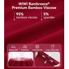 image:imageWiWi Viscose from Bamboo Pajamas Set for Women Super Soft Short Sleeve Cooling Summer Plus Size Pjs Sets Sleepwear S4XBwine Red