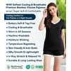 image:imageWiWi Viscose from Bamboo Pajamas Set for Women Super Soft Short Sleeve Cooling Summer Plus Size Pjs Sets Sleepwear S4XCblack
