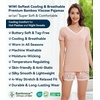 image:imageWiWi Viscose from Bamboo Pajamas Set for Women Super Soft Short Sleeve Cooling Summer Plus Size Pjs Sets Sleepwear S4XCblushpink Flowers