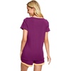 image:imageWiWi Viscose from Bamboo Pajamas Set for Women Super Soft Short Sleeve Cooling Summer Plus Size Pjs Sets Sleepwear S4XCdark Reddish Purple
