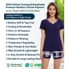 image:imageWiWi Viscose from Bamboo Pajamas Set for Women Super Soft Short Sleeve Cooling Summer Plus Size Pjs Sets Sleepwear S4XCnavynavy Plaid