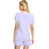 image:imageWiWi Viscose from Bamboo Pajamas Set for Women Super Soft Short Sleeve Cooling Summer Plus Size Pjs Sets Sleepwear S4XCtaro Purple