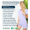 image:imageWiWi Viscose from Bamboo Pajamas Set for Women Super Soft Short Sleeve Cooling Summer Plus Size Pjs Sets Sleepwear S4XCtaro Purple