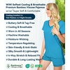 image:imageWiWi Viscose from Bamboo Pajamas Set for Women Super Soft Short Sleeve Cooling Summer Plus Size Pjs Sets Sleepwear S4XCteal Blue