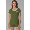 image:imageWiWi Viscose from Bamboo Pajamas Set for Women Super Soft Short Sleeve Cooling Summer Plus Size Pjs Sets Sleepwear S4XDarmy Green