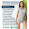 image:imageWiWi Viscose from Bamboo Pajamas Set for Women Super Soft Short Sleeve Cooling Summer Plus Size Pjs Sets Sleepwear S4XDash Grey