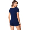 image:imageWiWi Viscose from Bamboo Pajamas Set for Women Super Soft Short Sleeve Cooling Summer Plus Size Pjs Sets Sleepwear S4XDnavy