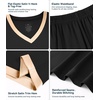 image:imageWiWi Viscose from Bamboo Pajamas Set for Women Super Soft Short Sleeve Tops Capri Pants Sleepwear Cooling Pjs Sets S3XBblack