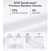 image:imageWiWi Viscose from Bamboo Pajamas Set for Women Super Soft Short Sleeve Tops Capri Pants Sleepwear Cooling Pjs Sets S3XBraw WhiteDark Navy Star