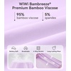 image:imageWiWi Viscose from Bamboo Pajamas Set for Women Super Soft Short Sleeve Tops Capri Pants Sleepwear Cooling Pjs Sets S3XBtaro Purple