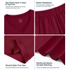 image:imageWiWi Viscose from Bamboo Pajamas Set for Women Super Soft Short Sleeve Tops Capri Pants Sleepwear Cooling Pjs Sets S3XBwine