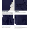 image:imageWiWi Viscose from Bamboo Robe for Women Soft Lightweight Bathrobe with Pockets Kimono Spa Robes Cooling Loungewear SXXLAnavy
