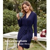 image:imageWiWi Viscose from Bamboo Robe for Women Soft Lightweight Bathrobe with Pockets Kimono Spa Robes Cooling Loungewear SXXLAnavy