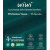 image:imageWiWi Viscose from Bamboo Robe for Women Soft Lightweight Bathrobe with Pockets Kimono Spa Robes Cooling Loungewear SXXLApeacock Green