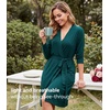 image:imageWiWi Viscose from Bamboo Robe for Women Soft Lightweight Bathrobe with Pockets Kimono Spa Robes Cooling Loungewear SXXLApeacock Green