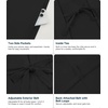 image:imageWiWi Viscose from Bamboo Robe for Women Soft Lightweight Bathrobe with Pockets Kimono Spa Robes Cooling Loungewear SXXLBblack