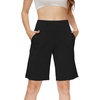 image:imageWiWi Viscose from Bamboo Soft Sleep Shorts for Women Short Pants Pajama Bottoms Lounge Plus SizeBlack