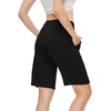 image:imageWiWi Viscose from Bamboo Soft Sleep Shorts for Women Short Pants Pajama Bottoms Lounge Plus SizeBlack