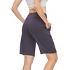 image:imageWiWi Viscose from Bamboo Soft Sleep Shorts for Women Short Pants Pajama Bottoms Lounge Plus SizeDark Grey