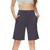 image:imageWiWi Viscose from Bamboo Soft Sleep Shorts for Women Short Pants Pajama Bottoms Lounge Plus SizeDark Grey