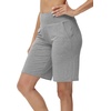 image:imageWiWi Viscose from Bamboo Soft Sleep Shorts for Women Short Pants Pajama Bottoms Lounge Plus SizeHeather Grey