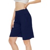 image:imageWiWi Viscose from Bamboo Soft Sleep Shorts for Women Short Pants Pajama Bottoms Lounge Plus SizeNavy