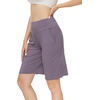 image:imageWiWi Viscose from Bamboo Soft Sleep Shorts for Women Short Pants Pajama Bottoms Lounge Plus SizeViolet