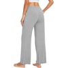 image:imageWiWi Viscose from Bamboo Women s Pajamas Pants Soft Yoga Loose Pant Comfy Pajama Bottoms SXXLBheather Grey