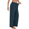 image:imageWiWi Viscose from Bamboo Women s Pajamas Pants Soft Yoga Loose Pant Comfy Pajama Bottoms SXXLCdark Bluish Green