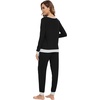 image:imageWiWi Viscose from Bamboo Womens Pajama Set Crew Neck Soft LongSleeve Top  Yoga Pants Sets with Pocket SXXLBlack