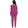 image:imageWiWi Viscose from Bamboo Womens Pajama Set Soft Long Sleeve Pajamas Sets SXXLBeet Red