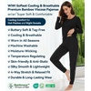 image:imageWiWi Viscose from Bamboo Womens Pajama Set Soft Long Sleeve Pajamas Sets SXXLBlack