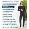 image:imageWiWi Viscose from Bamboo Womens Pajama Set Soft Long Sleeve Pajamas Sets SXXLCharcoal Heather