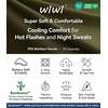 image:imageWiWi Viscose from Bamboo Womens Pajama Set Soft Long Sleeve Pajamas Sets SXXLDark Army Green