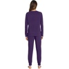 image:imageWiWi Viscose from Bamboo Womens Pajama Set Soft Long Sleeve Pajamas Sets SXXLDark Purple