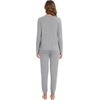 image:imageWiWi Viscose from Bamboo Womens Pajama Set Soft Long Sleeve Pajamas Sets SXXLHeather Grey
