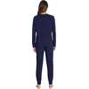 image:imageWiWi Viscose from Bamboo Womens Pajama Set Soft Long Sleeve Pajamas Sets SXXLNavy