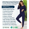 image:imageWiWi Viscose from Bamboo Womens Pajama Set Soft Long Sleeve Pajamas Sets SXXLNavy