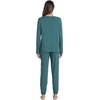image:imageWiWi Viscose from Bamboo Womens Pajama Set Soft Long Sleeve Pajamas Sets SXXLNavy Blue