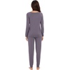 image:imageWiWi Viscose from Bamboo Womens Pajama Set Soft Long Sleeve Pajamas Sets SXXLPurplish Grey