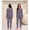 image:imageWiWi Viscose from Bamboo Womens Pajama Set Soft Long Sleeve Pajamas Sets SXXLPurplish Grey