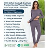 image:imageWiWi Viscose from Bamboo Womens Pajama Set Soft Long Sleeve Pajamas Sets SXXLPurplish Grey