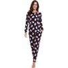 image:imageWiWi Viscose from Bamboo Womens Pajama Set Soft Long Sleeve Pajamas Sets SXXLSanta Claus on Navy