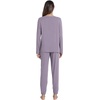 image:imageWiWi Viscose from Bamboo Womens Pajama Set Soft Long Sleeve Pajamas Sets SXXLViolet
