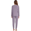 image:imageWiWi Viscose from Bamboo Womens Pajama Set Soft Long Sleeve Pajamas Sets SXXLViolet