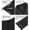 image:imageWiWi Viscose from Bamboo Womens Pajamas Set Super Soft Button Down Top and Pants Sleepwear Cooling Pjs S3XAblack